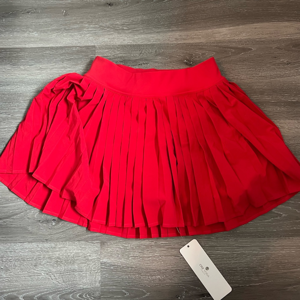 CRZ YOGA Red Sports Skort NWT